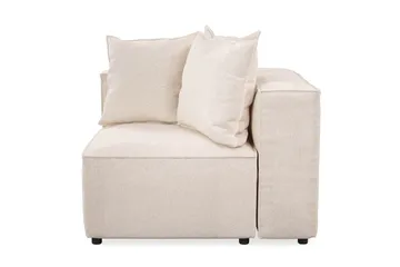 Cubo 1-personers Venstremodul i Stof 108 cm bred - Beige - Møbler - Sofaer - Modulsofaer - Andre moduler til modulsofa