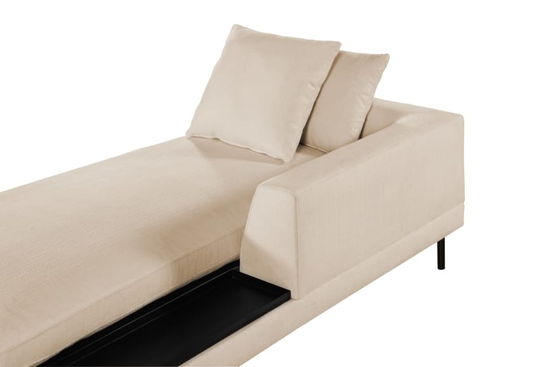 Karridale Chaiselongmodul 92,5 cm Højre - Beige - Møbler - Sofaer - Modulsofaer - Andre moduler til modulsofa