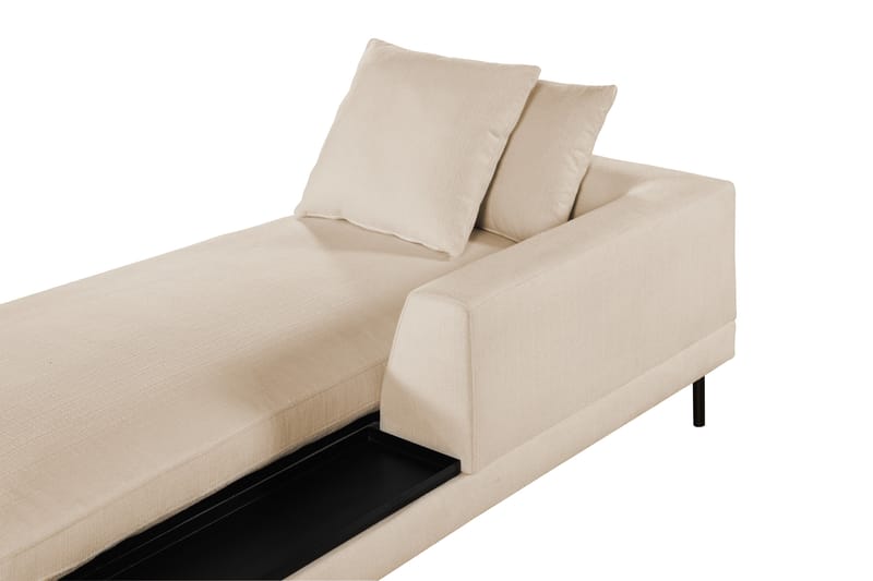 Karridale Chaiselongmodul 92,5 cm Højre - Beige - Andre moduler til modulsofa