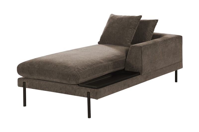 Karridale Chaiselongmodul 92,5 cm Højre - Brun - Møbler - Sofaer - Modulsofaer - Andre moduler til modulsofa