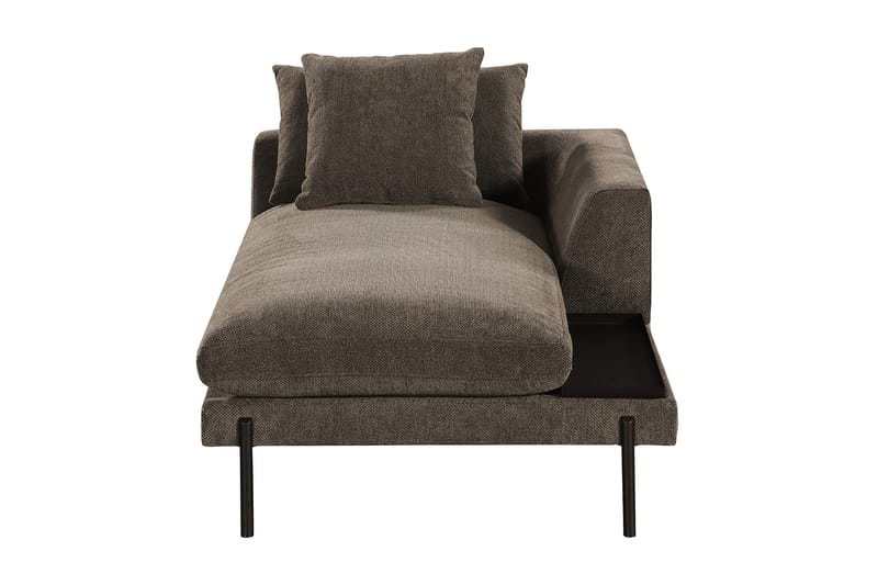 Karridale Chaiselongmodul 92,5 cm Højre - Brun - Møbler - Sofaer - Modulsofaer - Andre moduler til modulsofa
