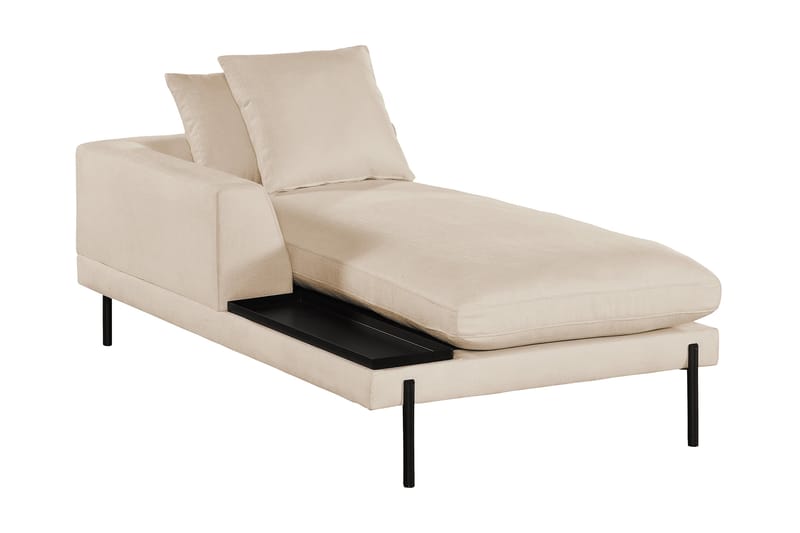 Karridale Chaiselongmodul 92,5 cm Venstre - Beige - Andre moduler til modulsofa