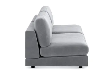 Arken 4-personers Modulsofa i Fløjl - Lysegrå - Møbler - Sofaer - Modulsofaer - Komplet modulsofa