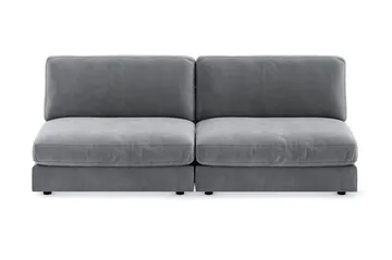 Arken 4-personers Modulsofa i Fløjl - Lysegrå - Møbler - Sofaer - Modulsofaer - Komplet modulsofa