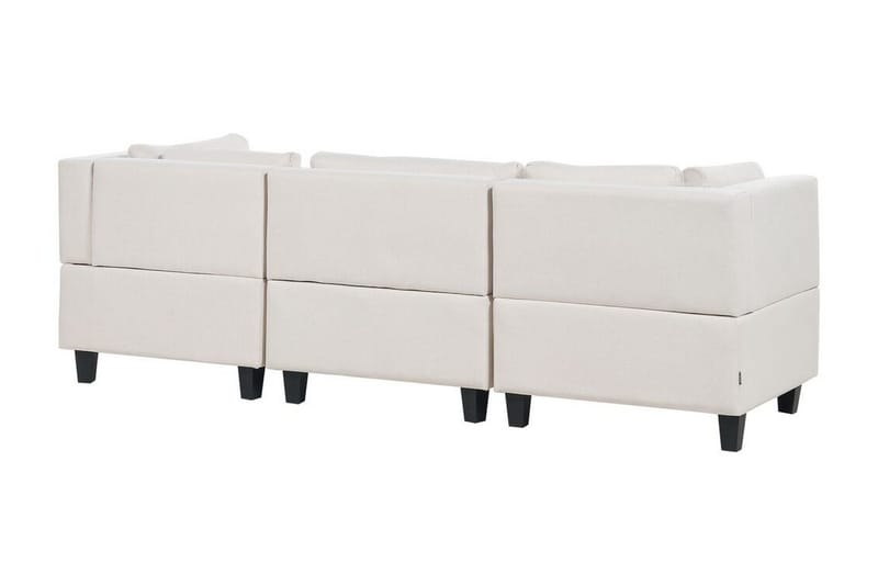 Buck 3-personers Modulsofa i Stof - Beige|Sort - Møbler - Sofaer - Modulsofaer - Komplet modulsofa