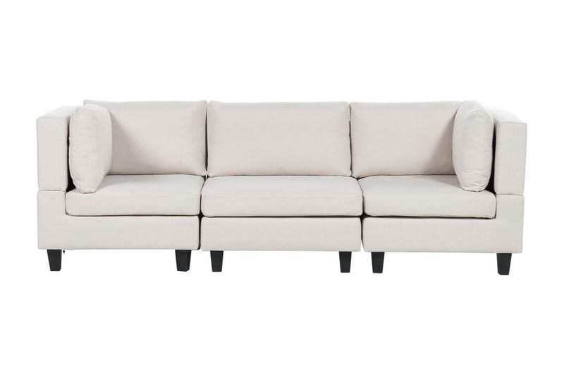 Buck 3-personers Modulsofa i Stof, Beige|Sort