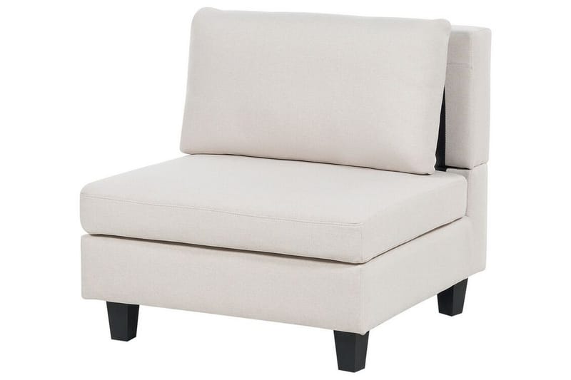 Buck 4-personers L-formet Modulsofa med Chaiselong og Hjørnesofa i Stof - Beige|Sort - Møbler - Sofaer - Modulsofaer - Komplet modulsofa