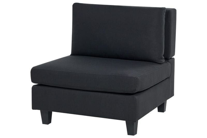 Buck 5-personers L-formet Modulsofa i Stof - Sort - Møbler - Sofaer - Modulsofaer - Komplet modulsofa
