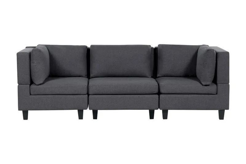 Buck Modulsofa 3-personers, Grå/Sort
