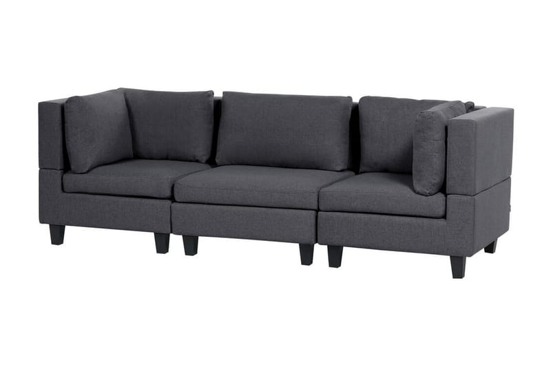 Buck Modulsofa 3-personers - Grå/Sort - Møbler - Sofaer - Modulsofaer - Komplet modulsofa