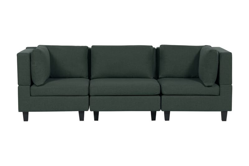 Buck Modulsofa 3-personers - Grøn/Sort - Møbler - Sofaer - Modulsofaer - Komplet modulsofa