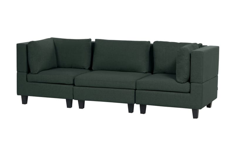 Buck Modulsofa 3-personers - Grøn/Sort - Møbler - Sofaer - Modulsofaer - Komplet modulsofa