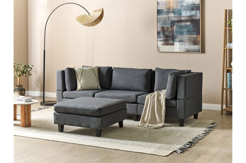 Buck Modulsofa 3-personers - Grå/Sort - Møbler - Sofaer - Modulsofaer - Komplet modulsofa