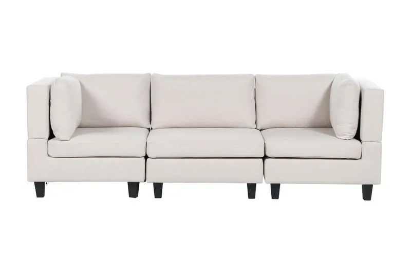 Buck Modulsofa 3-personers - Beige/Sort - Møbler - Sofaer - Modulsofaer - Komplet modulsofa