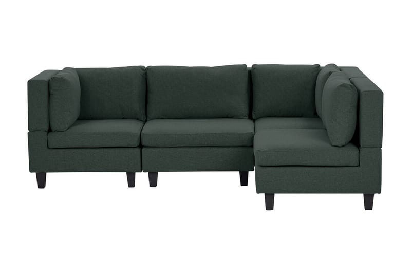 Buck Modulsofa 4-personers - Grøn/Sort - Møbler - Sofaer - Modulsofaer - Komplet modulsofa