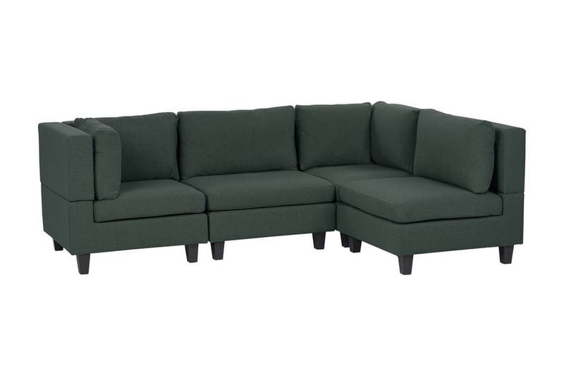 Buck Modulsofa 4-personers - Grøn/Sort - Møbler - Sofaer - Modulsofaer - Komplet modulsofa