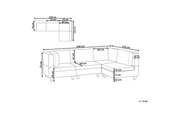 Buck Modulsofa 4-personers - Sort - Møbler - Sofaer - Modulsofaer - Komplet modulsofa