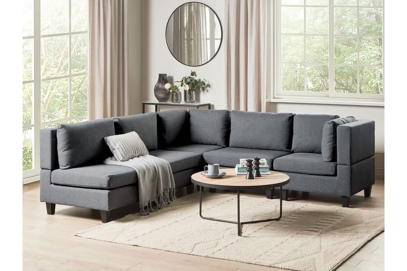 Buck Modulsofa 5-personers - Grå - Møbler - Sofaer - Modulsofaer - Komplet modulsofa