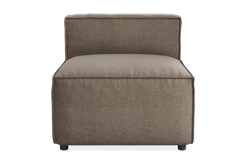 Cubo 1-personers Midtermodul i Stof 80 cm bred, Grå