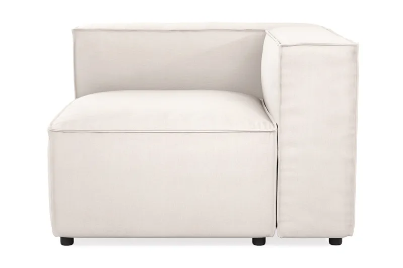 Cubo 1-personers Venstremodul i Stof 108 cm bred - Lys beige - Møbler - Sofaer - Modulsofaer - Andre moduler til modulsofa