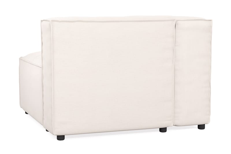 Cubo 1-personers Venstremodul i Stof 108 cm bred - Hvid - Møbler - Sofaer - Modulsofaer - Andre moduler til modulsofa