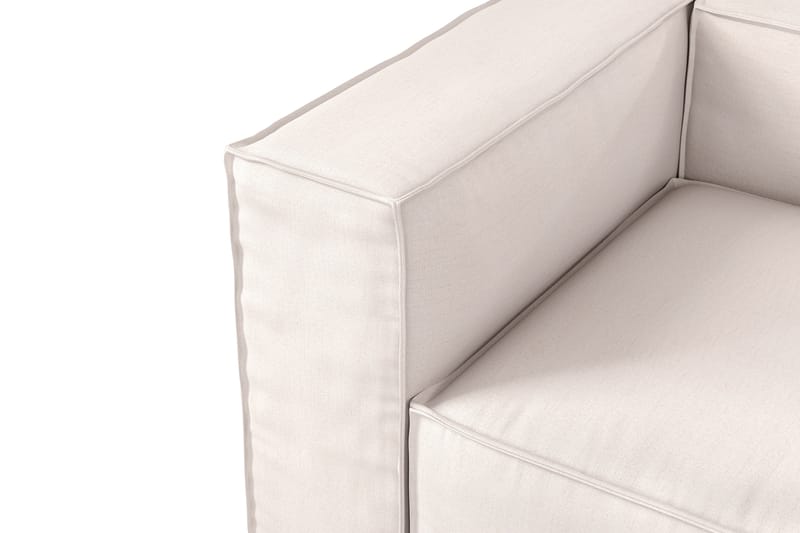Cubo 1-personers Venstremodul i Stof 108 cm bred - Hvid - Møbler - Sofaer - Modulsofaer - Andre moduler til modulsofa