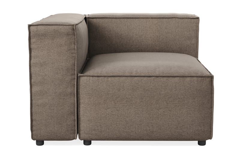 Cubo 1-personers Venstremodul i Stof - Grå - Møbler - Sofaer - Modulsofaer - Andre moduler til modulsofa