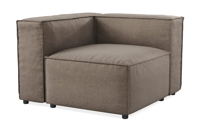 Cubo 1-personers Venstremodul i Stof - Grå - Møbler - Sofaer - Modulsofaer - Andre moduler til modulsofa