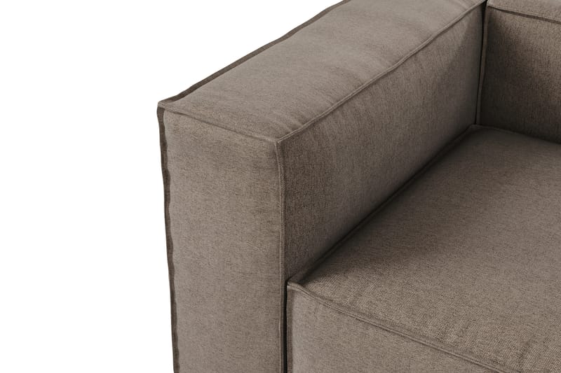 Cubo 1-personers Venstremodul i Stof - Grå - Møbler - Sofaer - Modulsofaer - Andre moduler til modulsofa