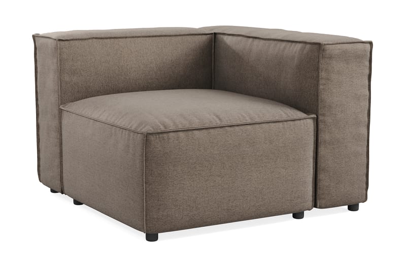 Cubo 1-personers Højremodul i Stof 108 cm bred - Grå - Møbler - Sofaer - Modulsofaer - Andre moduler til modulsofa