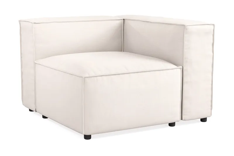 Cubo 1-personers Højremodul i Stof 108 cm bred - Lys beige - Møbler - Sofaer - Modulsofaer - Andre moduler til modulsofa