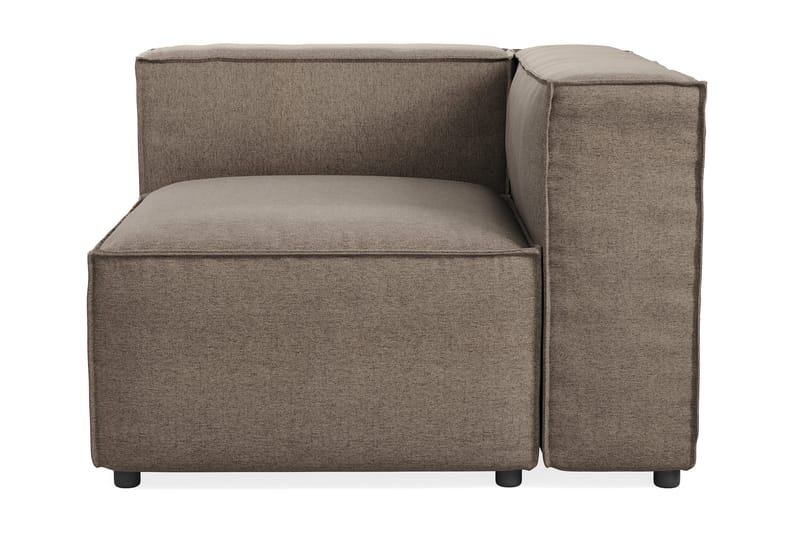 Cubo 1-personers Højremodul i Stof 108 cm bred, Grå