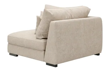 Dubai 1-sæders Ekstra Dyb Hjørnemodul til Modulsofa i Stof med Chenillelook - Beige - Møbler - Sofaer - Modulsofaer - Hjørnemodul