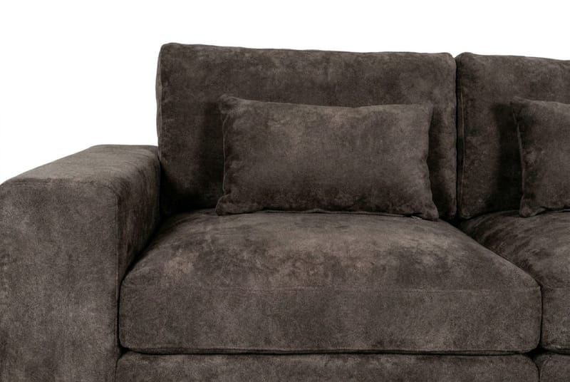 Dubai 2-personers sofa ekstra dyb i Chenille - Mørkebrun - Møbler - Sofaer - Modulsofaer - Komplet modulsofa