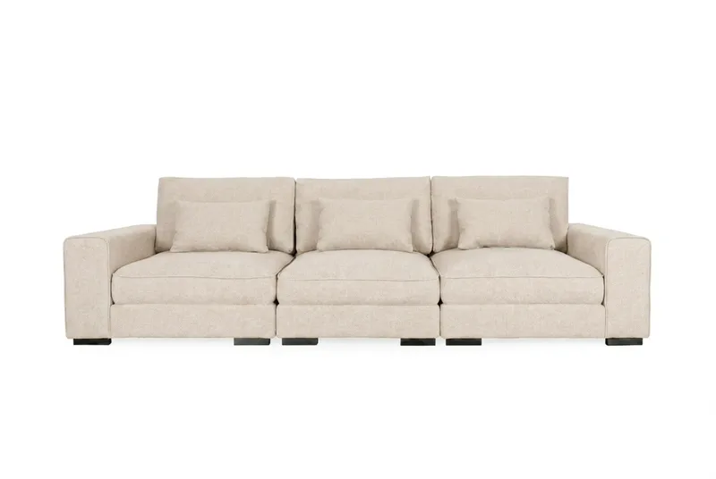 Dubai 3-Pers. Sofa - Beige - Møbler - Sofaer - Modulsofaer - Komplet modulsofa