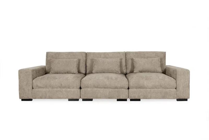 Dubai 3-Pers. Sofa, Brun