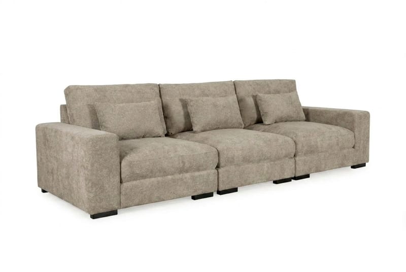 Dubai 3-personers sofa ekstra dyb i Chenille - Brun - Møbler - Sofaer - Modulsofaer - Komplet modulsofa