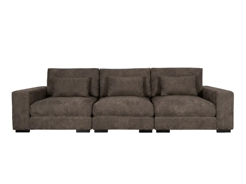 Dubai 3-Pers. Sofa, Mørkebrun
