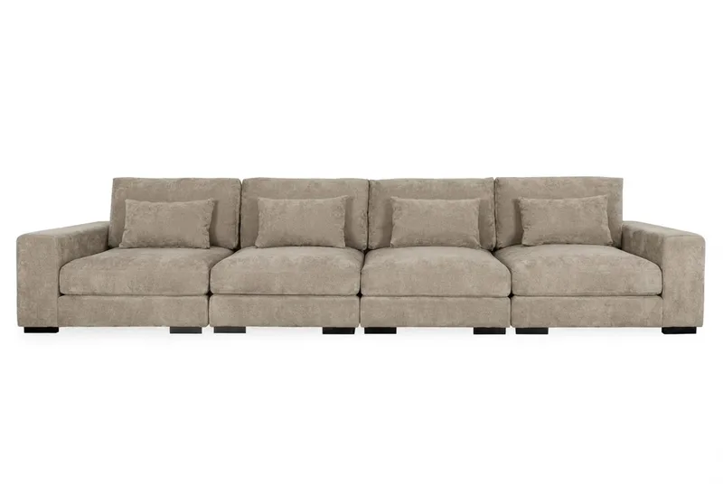 Dubai 4-Pers. sofa, Brun