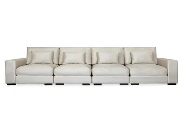 Dubai 4-personers sofa velour ekstra dyb