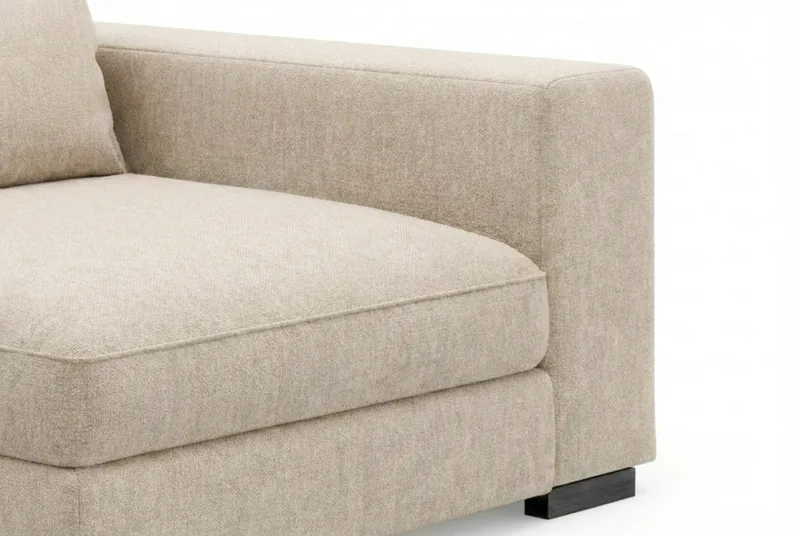 Dubai armlæn højre i Chenille, Beige