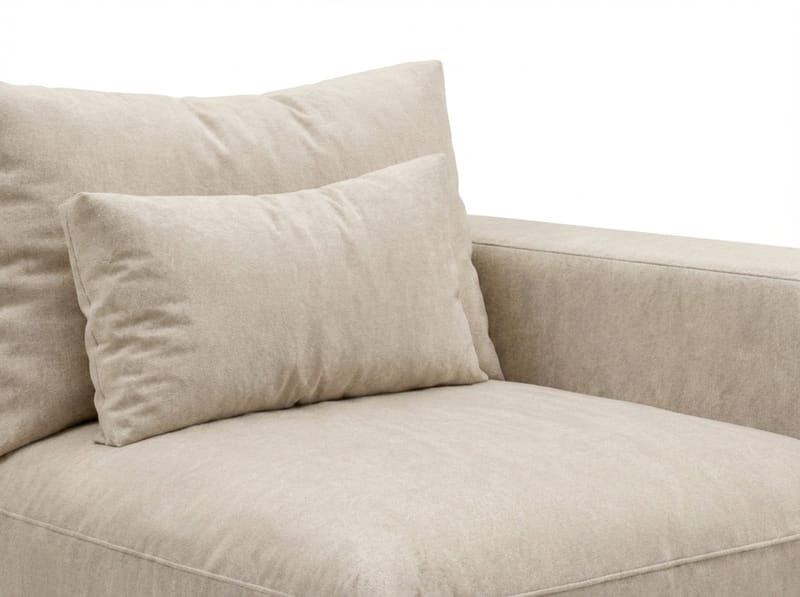 Dubai armlæn højre i Chenille - Beige - Møbler - Sofaer - Modulsofaer - Andre moduler til modulsofa