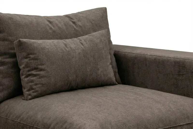 Dubai armlæn højre i stof - Mørkebrun - Møbler - Sofaer - Modulsofaer - Andre moduler til modulsofa