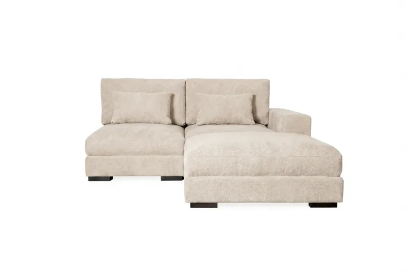 Dubai Chaiselongsofa Højre - Beige - Møbler - Sofaer - Modulsofaer - Komplet modulsofa