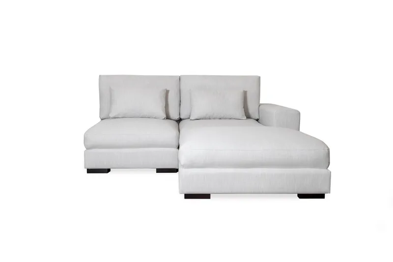 Dubai divansofa højre ekstra dyb, Beige