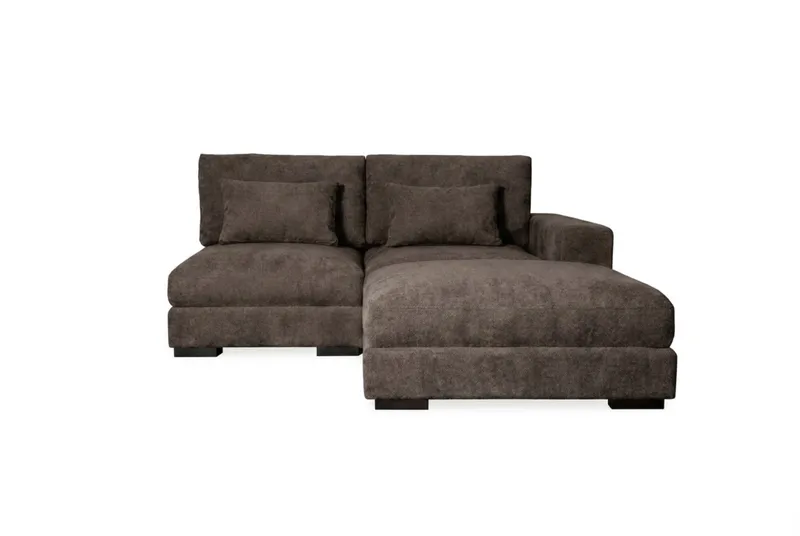 Dubai divansofa højre ekstra dyb - Mørkebrun - Møbler - Sofaer - Modulsofaer - Komplet modulsofa