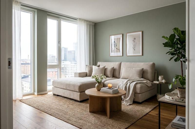 Dubai divansofa venstre ekstra dyb i Chenille - Beige - Møbler - Sofaer - Modulsofaer - Komplet modulsofa