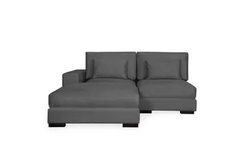 Dubai divansofa venstre velour ekstra dyb