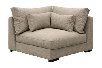 Dubai hjørnemodul i stof ekstra dyb