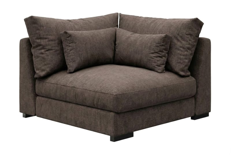 Dubai hjørnemodul i stof - Mørkebrun - Møbler - Sofaer - Modulsofaer - Hjørnemodul